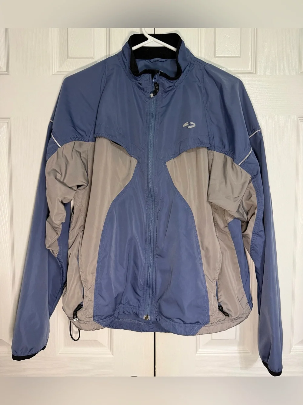 Brooks Blue and Gray Windbreaker Running Jacket